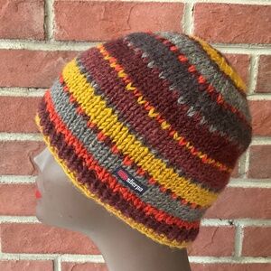 Sherpa Adventure Gear 100% lambswool Multicolor Knit Unisex Beanie O/S NEW